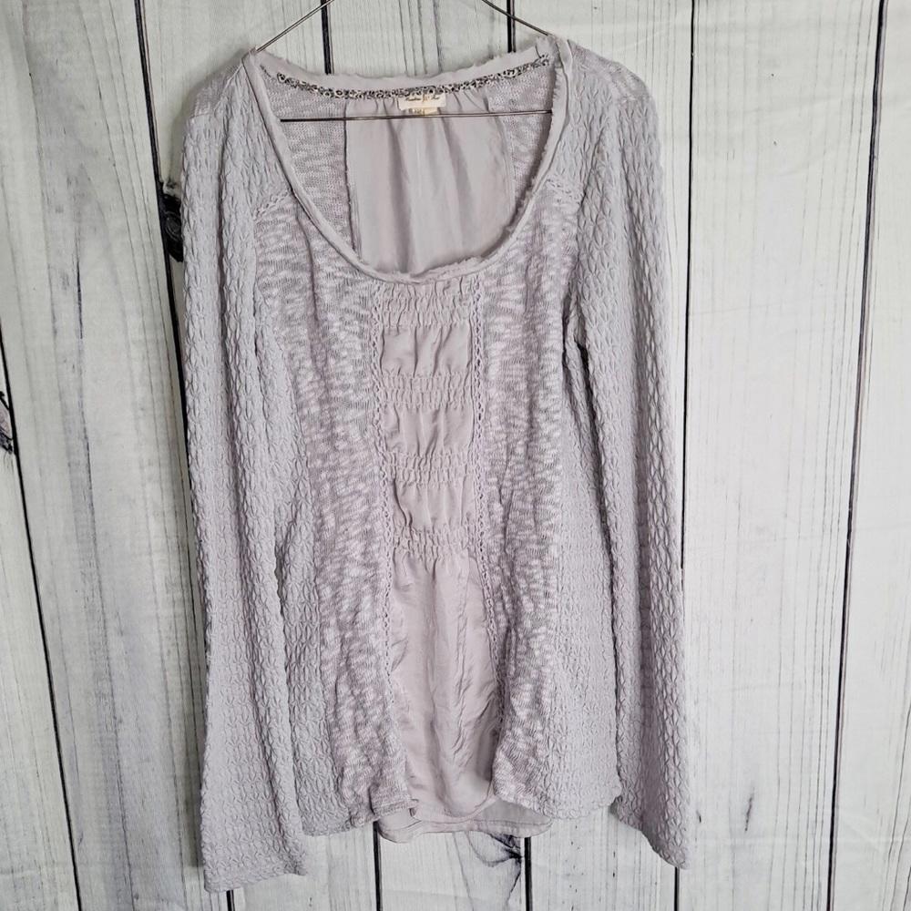 Anthro meadow rue pale pastel purple long sleeve thermal